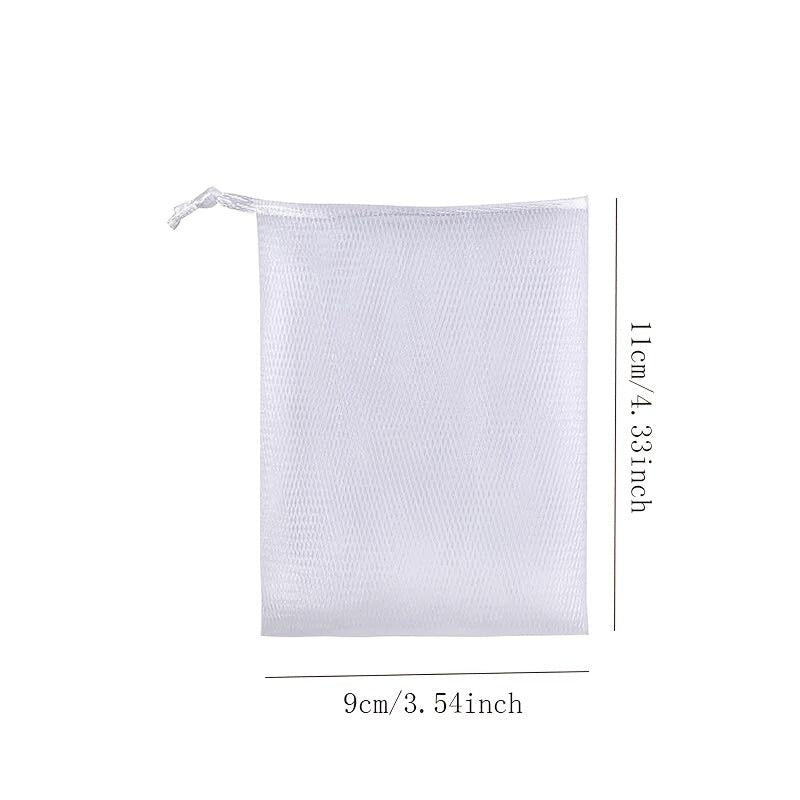 3pcs Soap Bubble Mesh Bags Exfoliating Mesh Soap Bag Drawstring Holder Bags