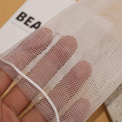 3pcs Soap Bubble Mesh Bags Exfoliating Mesh Soap Bag Drawstring Holder Bags