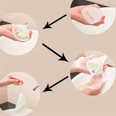 3pcs Soap Bubble Mesh Bags Exfoliating Mesh Soap Bag Drawstring Holder Bags