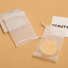 3pcs Soap Bubble Mesh Bags Exfoliating Mesh Soap Bag Drawstring Holder Bags