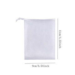 3pcs Soap Bubble Mesh Bags Exfoliating Mesh Soap Bag Drawstring Holder Bags