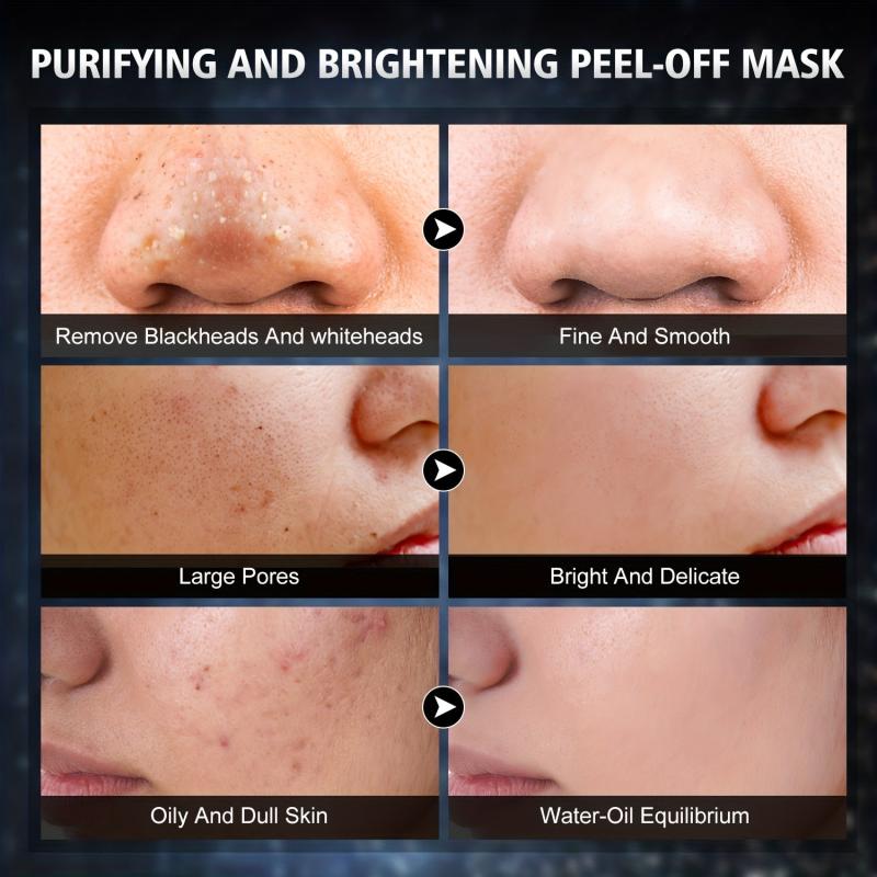 Charcoal Blackhead Remover Mask Peel Off Face Mask with Brush