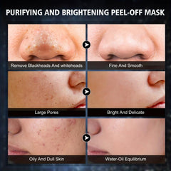 Charcoal Blackhead Remover Mask Peel Off Face Mask with Brush