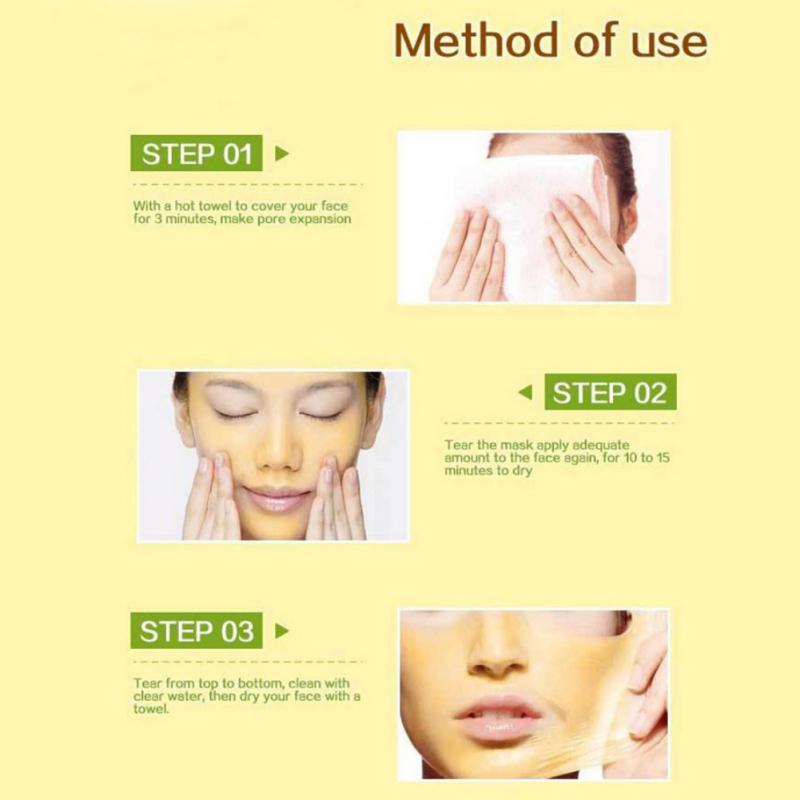 24K Golden Collagen Face Mask Deeply Cleanses Dark Spots Tightens T Zone
