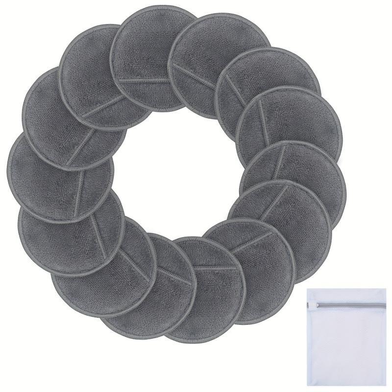 16 Pack Reusable Makeup Remover Pads Microfiber Face Cleansing Gloves Washable