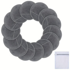 16 Pack Reusable Makeup Remover Pads Microfiber Face Cleansing Gloves Washable