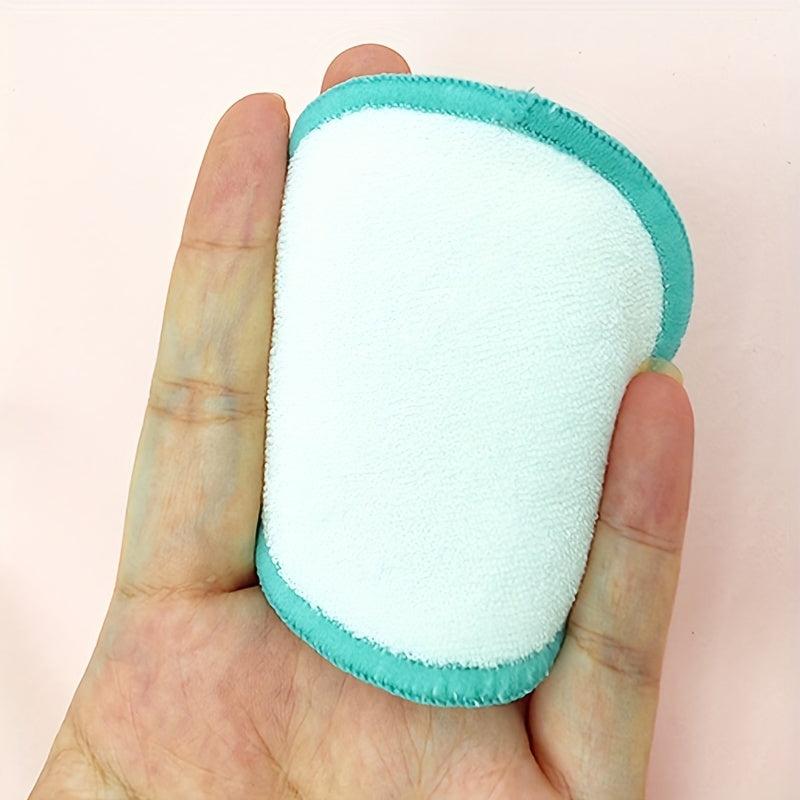 10pcs Reusable Bamboo Cotton Makeup Remover Pads in Mesh Bag
