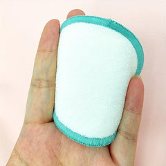 10pcs Reusable Bamboo Cotton Makeup Remover Pads in Mesh Bag