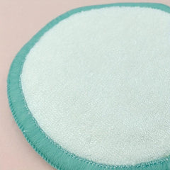 10pcs Reusable Bamboo Cotton Makeup Remover Pads in Mesh Bag