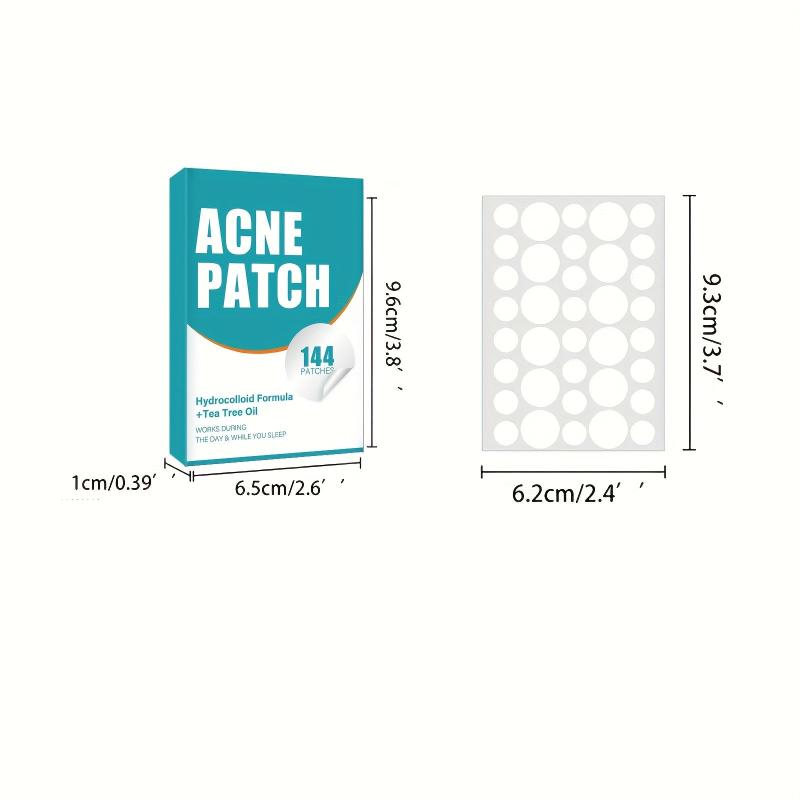 144pcs Acne Pimple Patch Hydrocolloid Patch Tea Tree