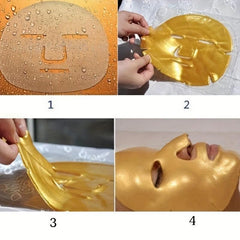 Gel Collagen Facial Masks Face Mask Vegan Deep Moisturizing Puffiness Skincare