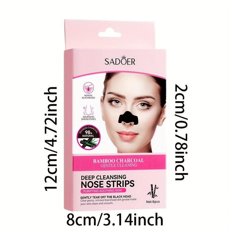 6pc Nose Stripe Blackhead Removal Stickers