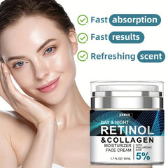 Retinol Cream with Hyaluronic Acid Collagen Face Moisturizer