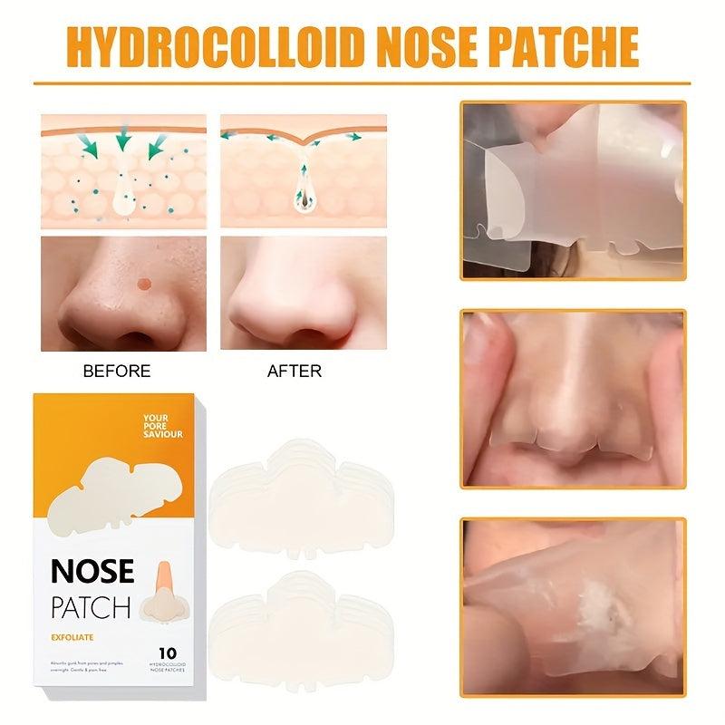 Hydrocolloid Pimple Patches Acne Nose Pore Strips 10 Count