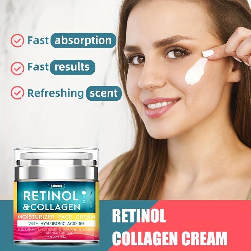 Retinol Cream with Hyaluronic Acid for Aging Skin