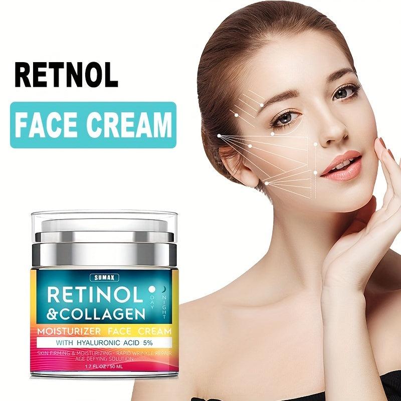 Retinol Cream with Hyaluronic Acid for Aging Skin