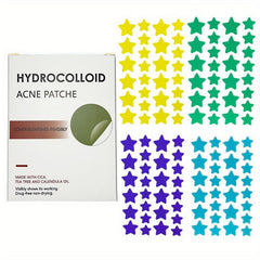 Star-Shaped Acne Patches, Hydrocolloid Absorbing, Colorful