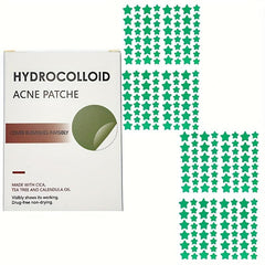Star-Shaped Acne Patches, Hydrocolloid Absorbing, Colorful