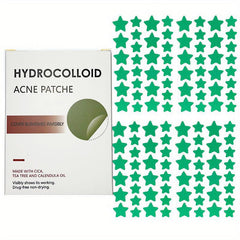 Star-Shaped Acne Patches, Hydrocolloid Absorbing, Colorful