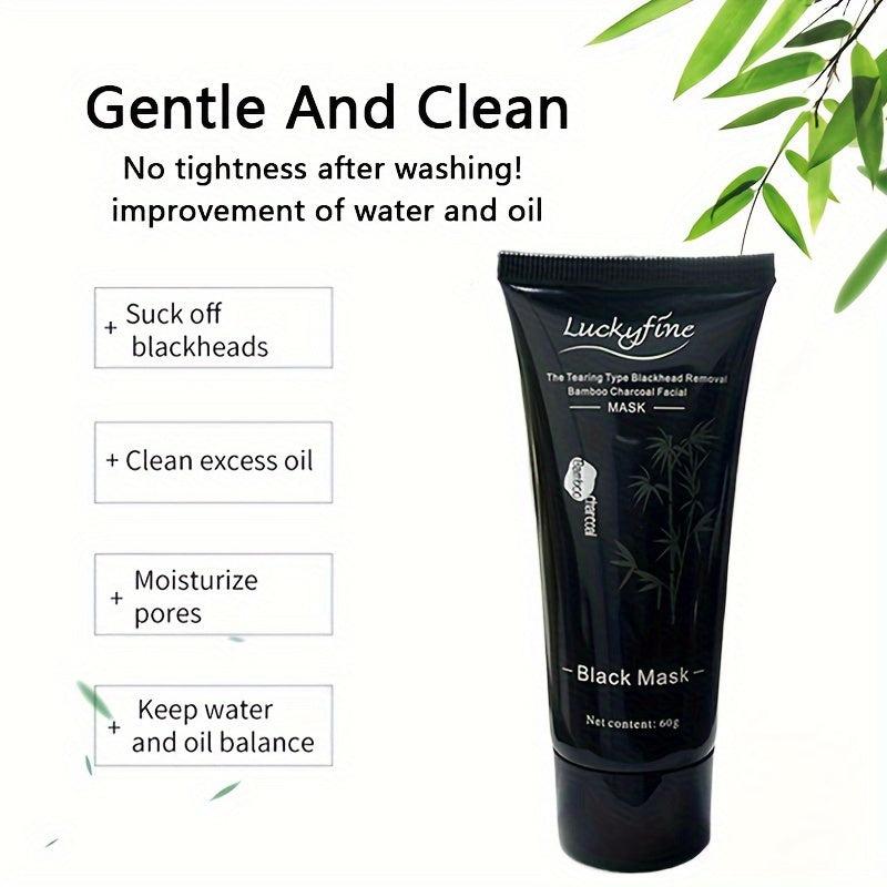 2pcs 60g Bamboo Charcoal Blackhead Remover Nose Paste Deep Cleansing Men Women