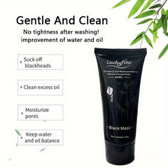 2pcs 60g Bamboo Charcoal Blackhead Remover Nose Paste Deep Cleansing Men Women