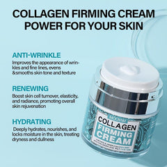 Collagen Cream With Hyaluronic Acid - Anti-Aging Moisturizer