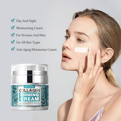 Collagen Cream With Hyaluronic Acid - Anti-Aging Moisturizer