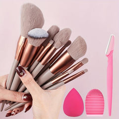 Professional Makeup Brush Set - Essential Beauty Tools for Flawless Look