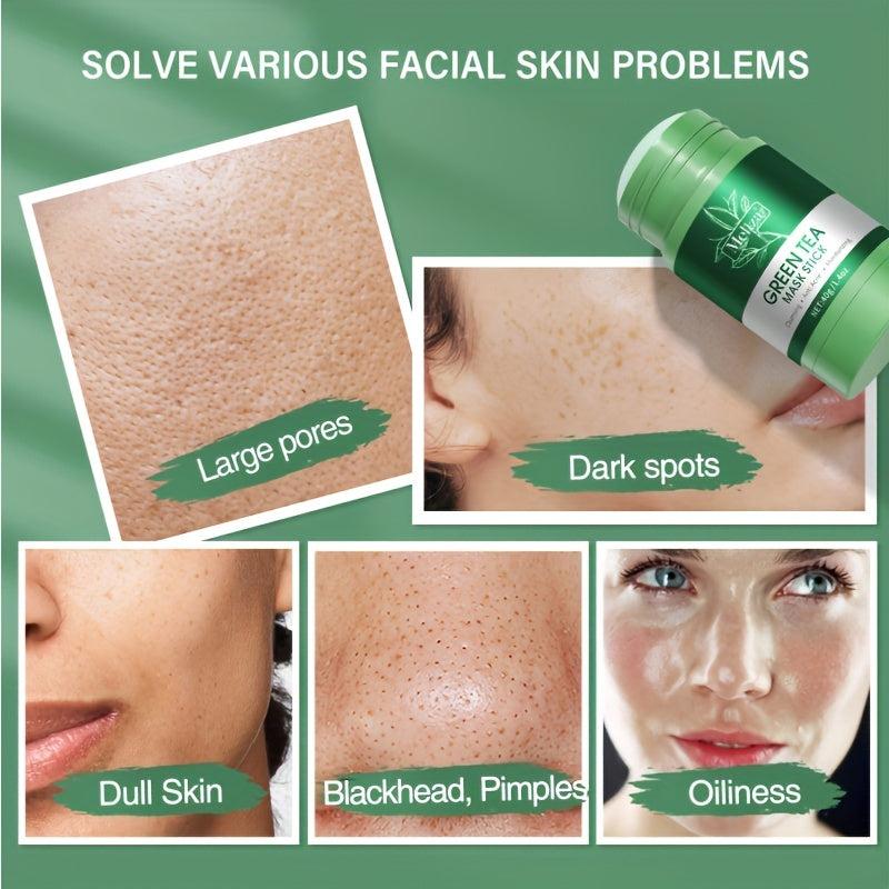 Green Tea Mud Stick Mask for Blackheads and Pore Purifying