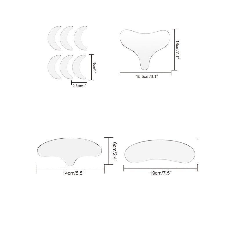 Reusable Silicone Skin & Face Lift Patch Chest Wrinkle Pads & Neck Patches Pad