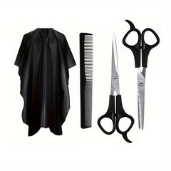 Hair Cutting Cape with Scissors Comb Accessories