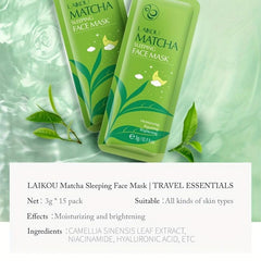 Matcha Moisturizing Sleeping Mask 3g Pack