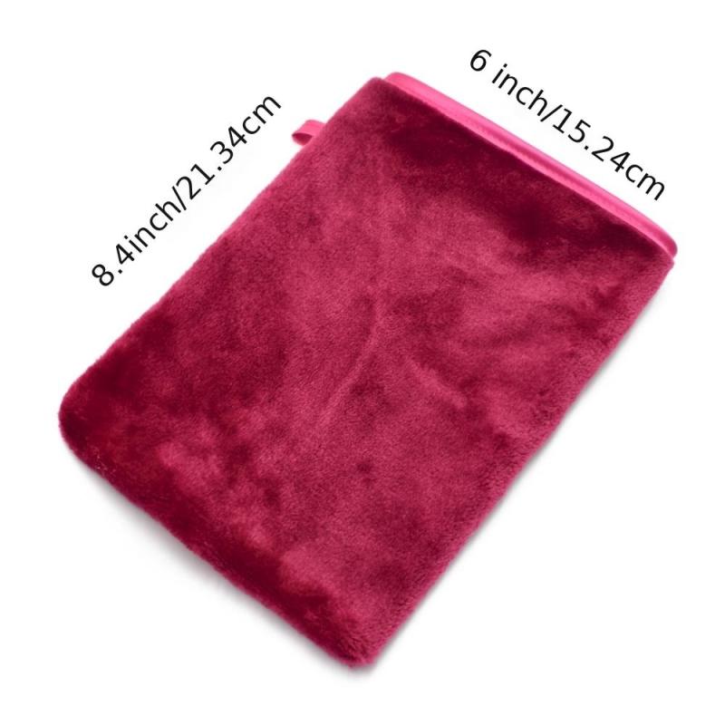 2 Pcs Flannel Makeup Remover Gloves Body Wash Mitts