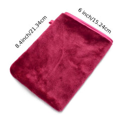 2 Pcs Flannel Makeup Remover Gloves Body Wash Mitts