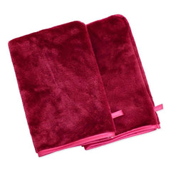 2 Pcs Flannel Makeup Remover Gloves Body Wash Mitts