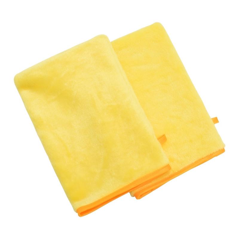 2 Pcs Flannel Makeup Remover Gloves Body Wash Mitts