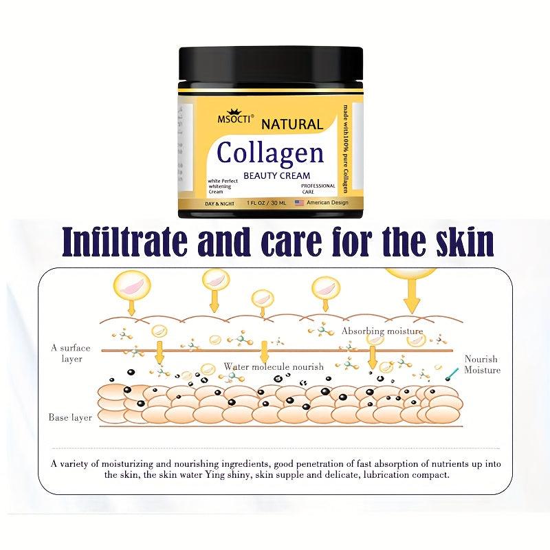 Natural Collagen Face Cream 30ML - Youthful Skin Wrinkle Fade Aging Cream