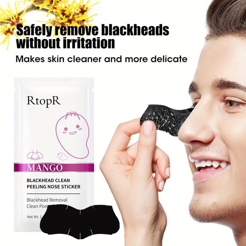 10pcs Mango Blackhead Cleansing Nasal Masks - Deep Cleansing Pimples