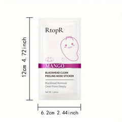 10pcs Mango Blackhead Cleansing Nasal Masks - Deep Cleansing Pimples
