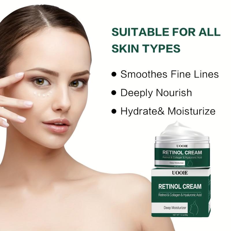 Retinol Hyaluronic Face Cream 30g Anti-Aging Night Cream with Coconut & Jojoba