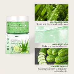 Cucumber Aloe Gel Sleeping Mask for Daily Care