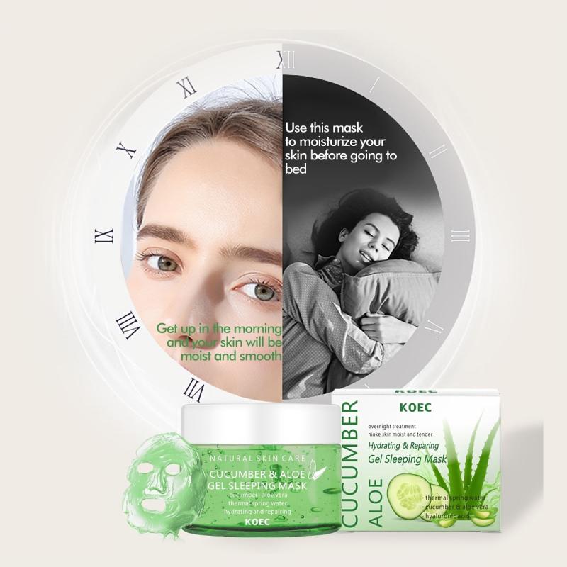 Cucumber Aloe Gel Sleeping Mask for Daily Care