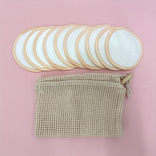 Eco Friendly Organic Bamboo Cotton Makeup Remover Pads