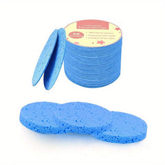 Compressed Facial Sponges 50 Count - Daily Cleansing Exfoliating Spa Sponge