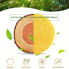 Compressed Facial Sponges 50 Count - Daily Cleansing Exfoliating Spa Sponge