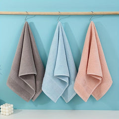 Soft Cotton Hand Towel Pink Green Bathroom