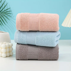 Soft Cotton Hand Towel Pink Green Bathroom