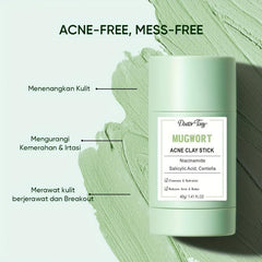 Wormwood Acne Mud Film Stick Clear Blackhead Exfoliating Pores Mask