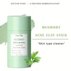 Wormwood Acne Mud Film Stick Clear Blackhead Exfoliating Pores Mask
