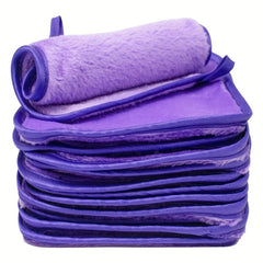 12pcs Reusable Makeup Remover Cloths Pads - Face Cleansing Cloth